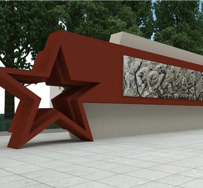 黄岩锈钢板精神堡垒